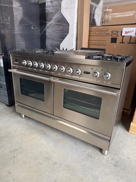Boretti VFP1202IX Gasfornuis met Dubbele Oven - 120 cm Breed - RVS/Inox - Afbeelding 2